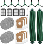 Zornaveli 25 Pcs Accessories Kit for iRobot Roomba Plus 405 Combo/505 Combo Robot Vacuum Cleaner: 2 Main Brushes, 6 Dust Bags, 6 Mop Pads, 4 Filters, Side Brushes and 1 Cleaning Tool