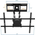 Mount-It! The Beast Outdoor TV Wall Mount, Weatherproof 275 lb Capacity Heavy Duty TV Wall Mount with Long Extension Arms