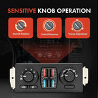 A-Premium Manual Climate Control Module A/C& Heater Control Panel Compatible with Chevrolet, GMC & Cadillac - 2003-2006 Silverado, Sierra, Avalanche, Tahoe, Yukon, Suburban - w/o Rear Window Defogger