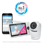 VTech VM901 Smart WiFi Baby Monitor with 1080p FHD Camera and 5" HD IPS Display, Free App, Remote Pan Tilt Zoom, Night Vision, Motion Detection Alerts