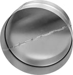 Draft Blocker 10'' Inch - Backdraft Damper - Draft Stopper - Backflow Preventer - Inline Fan Vent Deflector - One-Way Airflow Ducting - Dryer Duct Connector with Backdraught Flap