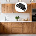 24 Pack Magnetic Push Latch,Heavy Duty Magnetic Touch Latch,for Push to Open Cabinet or Kitchen Drawer, Kitchen Door (Black - 0.98 inch, 24 Pack)