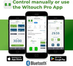 WiTouch Pro Bluetooth TENS Unit – Wireless Lower Back Pain Relief Device | FDA-Cleared, Drug-Free, Wearable & Discreet | 15 Intensity Levels + App Control | Includes 3 Pairs Gel Pads