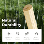 OUZUGIE 2 Pack 96x48 Inch Natural Bamboo Wall Panel – Raw Pole Wrap Paneling for Walls, Ceilings, Cabinets, Furniture – Ideal for Bedroom, Living Room & Office DIY Decor