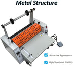 WYDDDARY 16.54''/420MM Electric Steel Roller Thermal Laminator Hot Cold Roll Laminator Adjustable Temp 70-130˚C Electric Laminating Machine for Single/Double Sided Laminating 110V