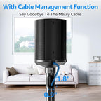MOUNTUP Speaker Stands for Sonos Era 100, Sonos One, One SL, Play:1, Height Adjustable 35"-43" Floor Standing Speaker Stands Pair with Cable Management, Ear Level Surround Sound, 11lbs Loading, MU9146