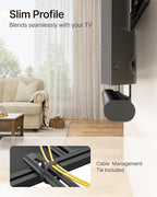 monTEK Soundbar Mount up to 22 lbs fits Sonos Arc/Arc Ultra/Beam/Ray/Playbar, Bose Soundbar 500/700, Samsung & Sony & LG & JBL, Adjustable Soundbar Mount Under TV, Black