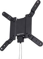 Amazon Basics Fixed Flat TV Wall Mount fits 12 to 40 inch TVs and VESA 200x200, Black