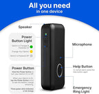 Home&Wellness Senior Safety Gemini Go Anywhere Medical Alert Device Button with Fall Detection ATT Cellular