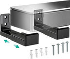 WALI Universal Soundbar Wall Mount, Center Channel Speaker Wall Mount Dual Bracket Hold up to 33 lbs, Arms Extend Adjustment from 3.5 to 6.1 inch (SLK202), Black