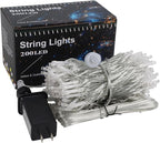 HOME LIGHTING 66ft Easter Decorative Mini Lights, 200 LED Clear Wire Fairy Starry String Lights Plug in, 8 Lighting Mode, Indoor Outdoor Xmas Tree Wedding Party Garden Decoration (Pastel Multicolor)