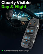 Dacall Master Power Window Switch Fits for Dodge Durango 2016-2022, Jeep Grand Cherokee 2016-2021, Front Left Driver Side Control Door and Windows, Replaces 68289802AA, 68289802AB, 68319802AA