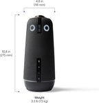 Meeting Owl 4+ 360-Degree, 4K Smart Video Conference Camera, Microphone, and Speaker (Automatic Focus, Zooming, Noise Equalizing, Certified for Microsoft Teams)