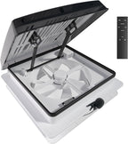 2012 Air Max RV Roof Vent Fan 14" x 14", Quiet 12V Motorhome Ventitaltion with Reversible Airflow, Voice & Remote Control, Rain Sensor, Fits Class A/B/C Motorhomes, Trailers, Campervans