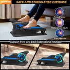Under Desk Elliptical Machine, Electric Elliptical Exerciser for Senior, Quiet & Small Electric Seated Pedal Exerciser for Home with Display Monitor, Remote Control & 12 Adjustable Speeds