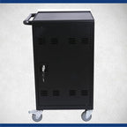 32 Device Mobile Charging Station for Laptops/Tablets/iPads/Chromebooks,32 Bay Lockable Charging Cabinet with Cable Management & Power Strip, Laptop & Tablet Storage Carts,Easy Assembly