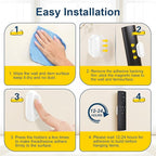Vaszu Magnetic Remote Control Holder Self-Adhesive Wall Mount, 6 Pack Upgraded Silicone Organizer Storage Wall Holder for Home Office TV, Fan and Air Conditioner Remote Control White