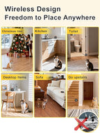 FLYSPEAR Extra Receiver Collar for Indoor Wireless Cat Barrier, Receiver Collar Only,Black