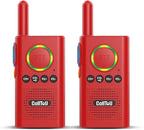 CallToU 2 Way Intercom for Elderly 3300FT Rechargeable 1000mAh Battery, VOX, Ideal for Caregivers & Emergencies Intercoms Wireless for Home/Outdoor Family Communication Red