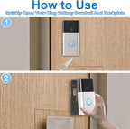 Pyfhy Ring Video Doorbell Key Replacement Tool, Doorbell Camera Opening Key Tool Compatible with Ring Battery Doorbell (2024 Release) with Small No Soliciting Signs, Secure Removal Key Tool (2 Pcs)