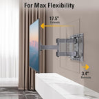 Mounting Dream TV Wall Mount for 32-65 Inch Television,Mount with Swivel and Tilt, Full Motion Bracket with Articulating Dual Arms, Fits 16inch Studs, Max VESA 400X400 mm, 99lbs, MD2581