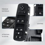 WUANGKI Master Power Window Control Switch | Front Driver Side | 13+8 Pins | Compatible with 2009-2010 Dodge Journey 2007-2010 Nitro 2008-2009 Jeep Liberty | OE 4602632AB | Window Buttons