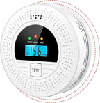1-Pack Interconnected Smoke and Carbon Monoxide Detector, Test Button & Replaceable Battery, Smoke and CO Alarm for Home, Hallways, Bedroom, Reliable Alert