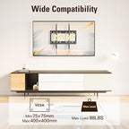 Mounting Dream Tilting TV Mounts for Most 26-60 Inch LED, LCD TVs up to VESA 400 x 400mm and 88 LBS Loading Capacity, TV Wall Mount with Unique Strap Design for Easily Lock and Release MD2268-MK