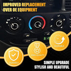 Xomzema 3Pcs Upgraded Control Switch Knob for Toyota Tundra 2000-2006,Air Conditioning AC Heater Blower Fan Climate Control Knobs Switch Button,Replaces 55905-0C010 559050C010
