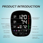 Upper Arm Electronic Blood Pressure Monitor,Blood Pressure Machine, with Cuff and Charging Wire,LED Display,FC-BP 103