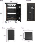 35 Device Mobile Charging Station for Laptops/Tablets/iPads/Chromebooks,35 Bay Lockable Charging Cabinet with Cable Management & Power Strip Included, Laptop & Tablet Storage Carts,Easy Assembly