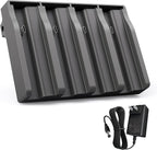 Fulpower 4-Slot Lithium Cartridge Charger - Replacement Battery Charger for TACTACAM Reveal Lithium Cartridge Charger Ultra/X/XB/XPro Trail Cameras - Fast Charging, LED Indicators, Durable Design