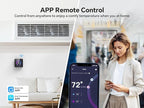 Vine Smart Thermostat - WiFi Programmable Thermostat for House - Compatible with Alexa and Google Assistant, 4.0" Touch Screen Christmas Valentine's Day Optional Wallpaper, C-Wire Required
