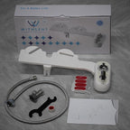 Left Handed Bidet Attachment for Toilet - Self-Cleaning control panel on left side Dual Nozzle (Frontal & Rear Wash) Non-Electric Adjustable Water Pressure, Water Bidet Toilet Seat Attachment