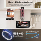for MagSafe Airplane Phone Holder Mount Travel Essentials for Plane,N55*40 Pro Magnetic Phone Stand for Desk Tray Table 360° Swivel travel gifts for Women Men Airplane Gadgets Cruise Must Haves Red