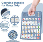Joyreal AAC Device for Autism, Non Verbal Communication Tools for Speech Therapy & Stroke Rehab. Communication Tablet, Autism Talking Aids with 8 Programmable Buttons & Adjustable Volume (Gray-Blue)