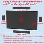 Pbxifge Soundbar Wall Mount Bracket for Vizio Soundbar, Speaker Wall Mounts for Surround Sound or Bookshelf Speakers, Wall Mounting Bracket Works with Most Speakers and Soundbars