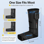 Comfytemp Air Compression Therapy Device K1011, Cordless Leg Massager for Circulation and Pain Relief, Portable Foot and Calf Massage Boot, Ideal for Dad Men Mom Women Seniors (1 Pack)