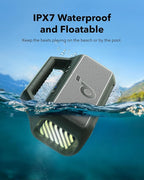 Soundcore Boom 2 by Anker, Outdoor Speaker, 80W, Subwoofer, BassUp 2.0, 24H Playtime, IPX7 Waterproof, Floatable, RGB Lights, USB-C, Custom EQ, Bluetooth 5.3, Portable for Camping and Beach - Green