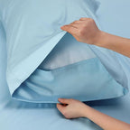 Bedsure California King Sheet Sets, Cooling Sheets, Rayon Derived from Bamboo, Breathable & Soft, Deep Pocket Up to 16 Inches, Hotel Luxury Silky Bedding for Hot Sleepers, Aqua