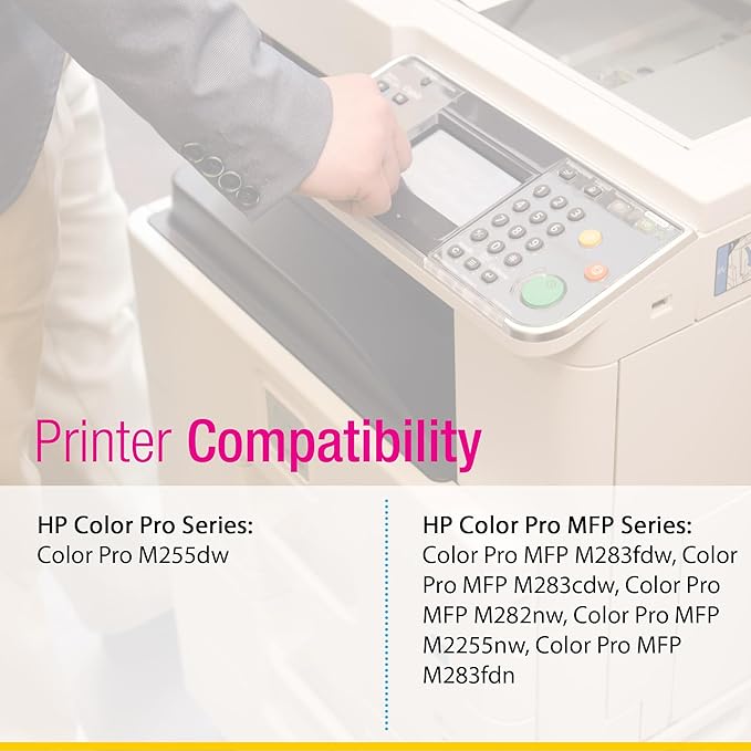 CS Replacement Compatible with HP 206X Toner Cartridge W2110X to use with Color Pro MFP M283cdw M282nw M2255nw M283fdn (Black, 1-Pack)