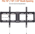 Amazon Basics Tilt TV Wall Mount with Horizontal Post Installation Leveling for 32 to 86 inch TVs, Black