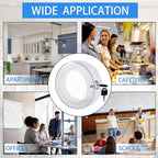 2 PC Round Baby Safety Thermostat Lock Case with Key,Thermostat Cover Universal Lock Case Clear Wall Guard Fits Round Nest Thermostat(3.5x3.5x1.9 in) or Smaller
