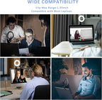 Cyezcor Video Conference Lighting Kit， Clip on Light Reading Lights， Ring Light, 360 ° Flexible Gooseneck Bed Night Light ，Computer Laptop Video Conferencing