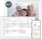 Digital Calendar, 10.1 Inch Wall Planner Electronic Calendar&Chore Chart,1080P Full HD Interactive Touchscreen Smart Touchscreen Interactive Display for Family Schedules – Wall Mount Included, Great for Organizing Your 2026 White