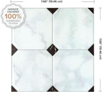 SMART TILES Peel and Stick Backsplash - 5 Sheets of 7,75" x 7,75" - 3D Adhesive Peel and Stick Tile Backsplash for Kitchen, Bathroom, Wall Tile, Checkered