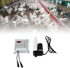 Cunyuer Automatic Chicken Coop Door Opener, Timing Photosensitive Remote Door Closer, Auto Chicken Cage Gate Opener Closer Remote Control Kit