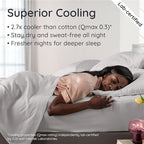 Bambaw King Sheet Set 6pcs – 100% Viscose Derived from Bamboo Sheets King Size Deep Pocket, Fits Up to 16'' with Elastic Corner Straps, Soft Cooling Sheets for Hot Sleepers (Moonlight Gray)
