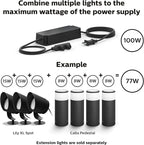 Philips Hue Outdoor 8-Foot Cable and T Connector - Connect Your Hue Outdoor Low Voltage Lights - 1 Pack - Requires Hue Bridge - Weatherproof