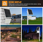 200W LED Solar Flood Lights,18000Lumens Street Flood Light Outdoor IP67 Waterproof with Remote Control Security Lighting for Yard, Garden, Gutter, Swimming Pool, Pathway, Basketball Court, Arena